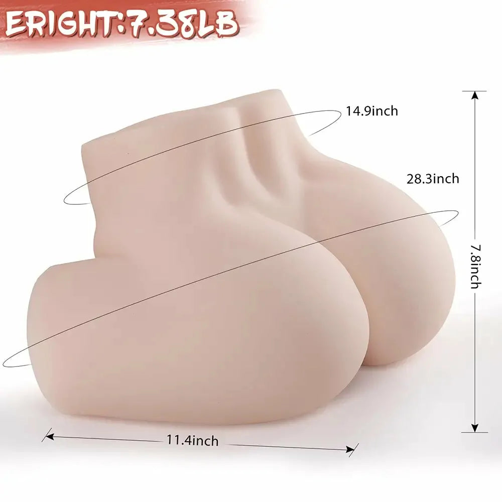 Alina Plus: Torso Erótico Mini Articulado con Estructura 3 en 1 (3,1 kg)