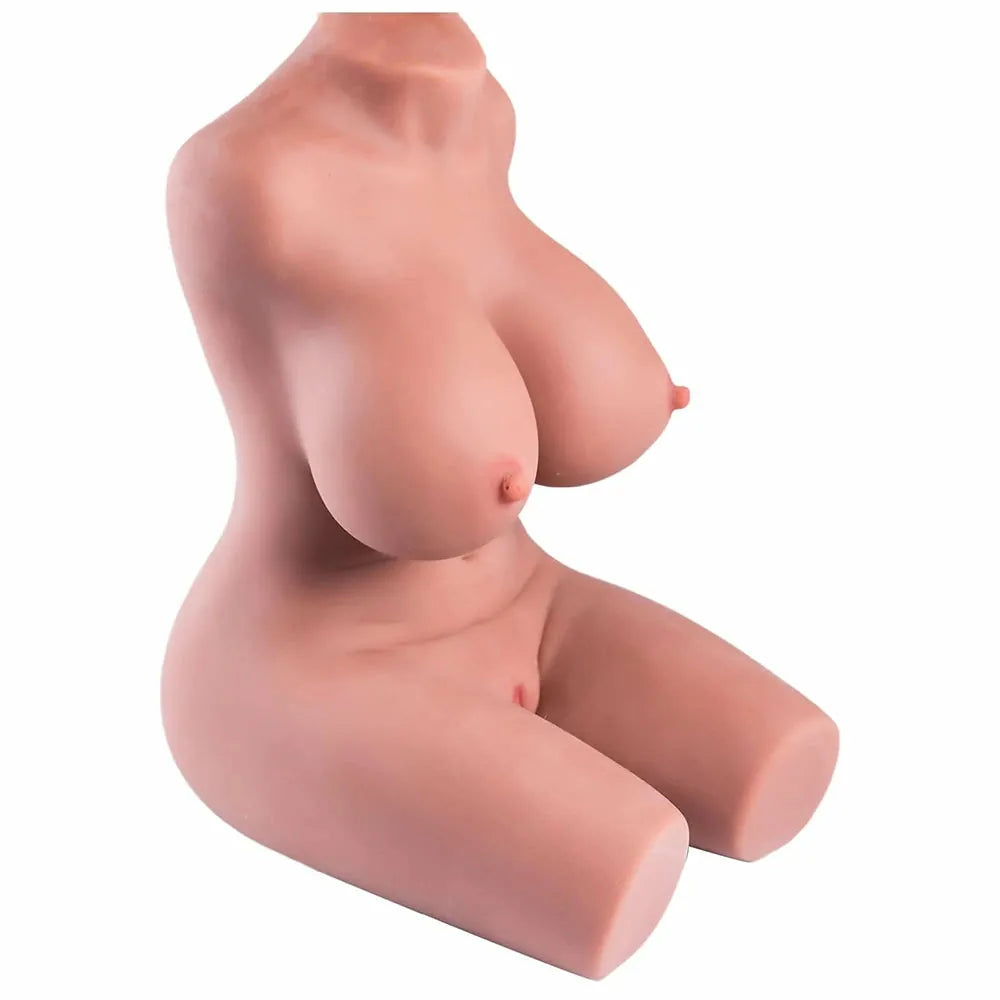 Alina: Torso Erótico Compacto 3 en 1 con Esqueleto Flexible (3,1 kg)