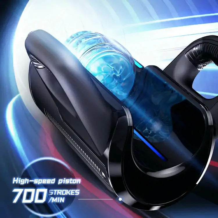 Leten Thrusting Pro: Masturbador Automático a 700 SPM con 2 Fundas y Soporte para Móvil