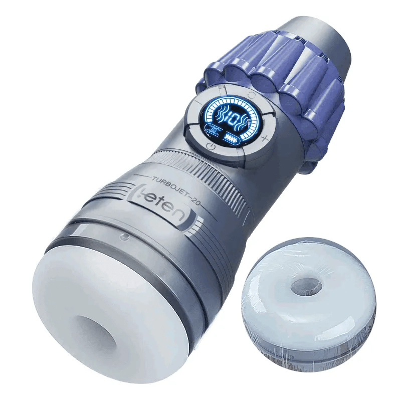 Leten TurboJet: Masturbador de Succión Compacto con Pantalla LCD