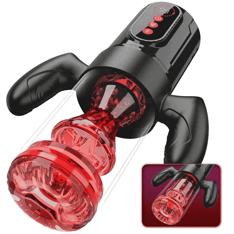 XS5: Máquina de Sexo Oral Automática 3 en 1 con Mango Removible