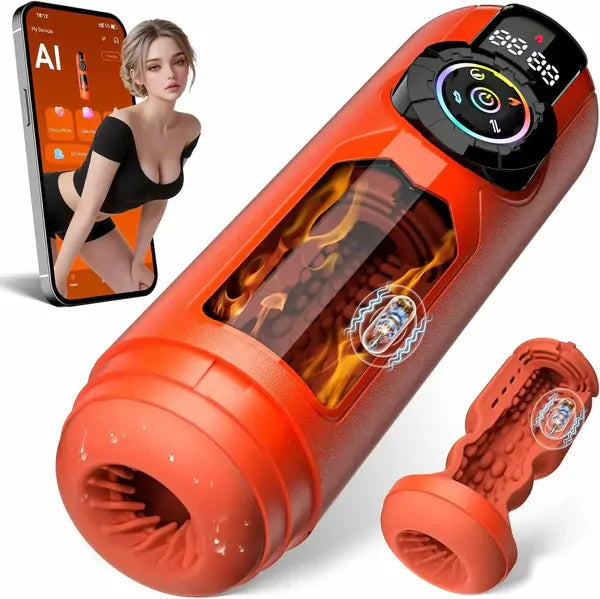 XT12: Masturbador Automático 5 en 1 Inteligente con App y Calefacción