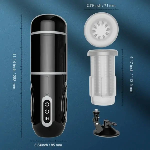 XR12: Masturbador Automático con Ventosa y Audio Interactivo - 7 Modos