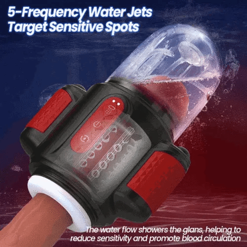 XR16: Masturbador Sumergible de Ducha con Chorro de Agua y Rotación