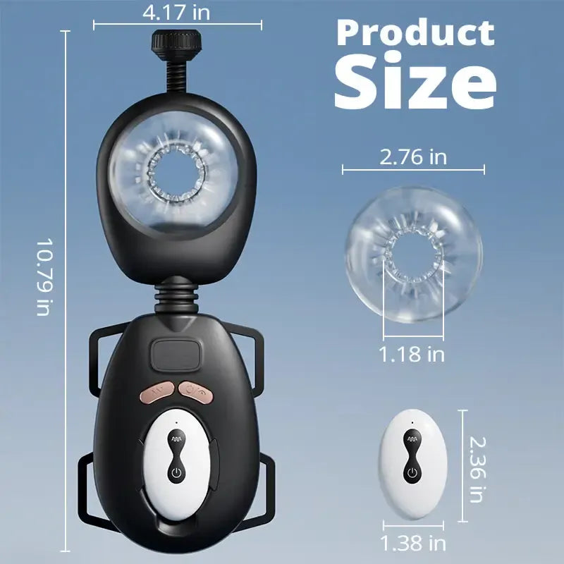 XT11: Masturbador Wearable Hands-Free Ajustable con Mando a Distancia