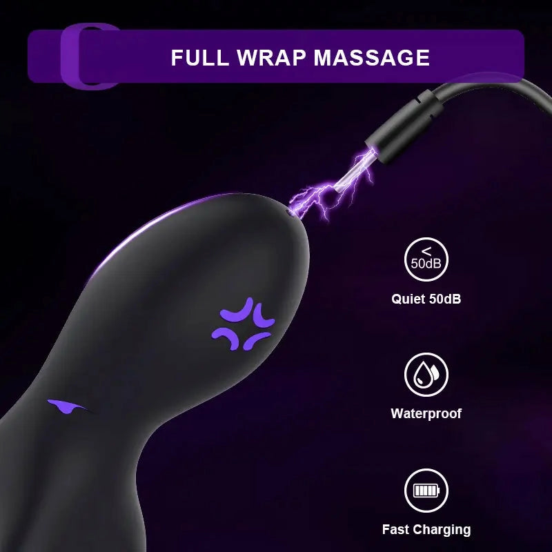 XG11: Vibrador de Glande Hands-Free con Soporte de Anillo para Pene (Cockring Support)