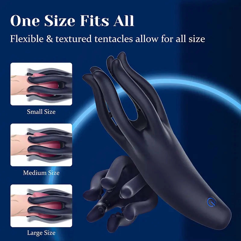 XG17: Entrenador de Glande Slim Octopus de 10 Velocidades – Compacto y Ergonómico