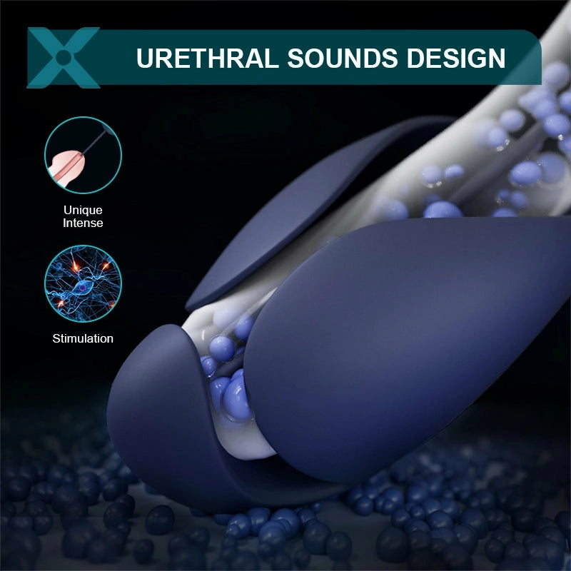 XG6: Estimulador 3-en-1 con Plug Uretral Integrado para Estimulación Interna