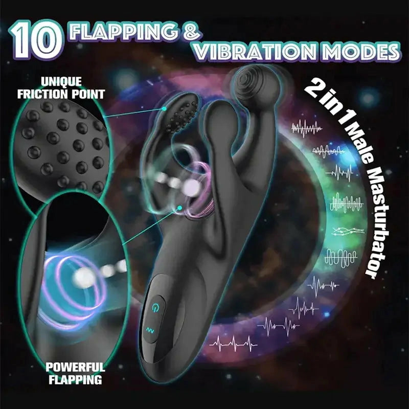 XG9: Entrenador de Glande Claw Patting con 3 Garras de Palpación y Vibración