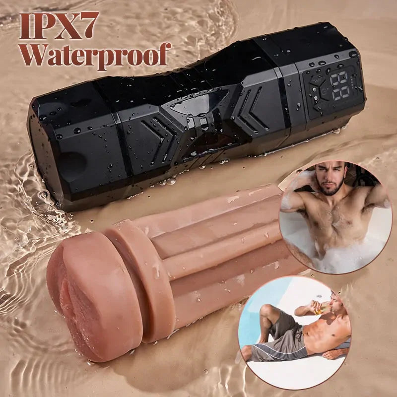 XV10: Masturbador Vibrador con Succión Eléctrica de Vacío y Protección IPX7