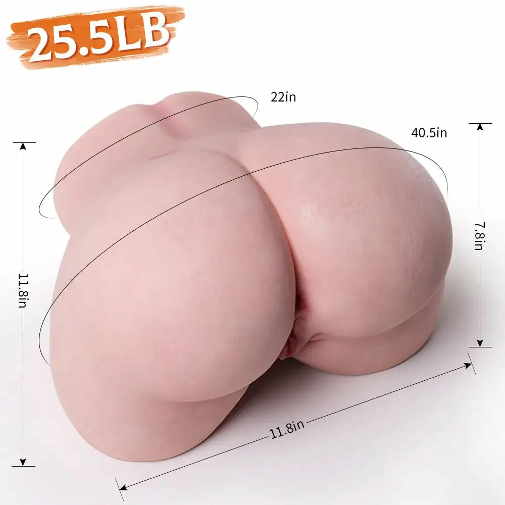 Ava: Trasero Erótico de Silicona Líquida con Tacto Sedoso Soft-Touch (13,0 kg)