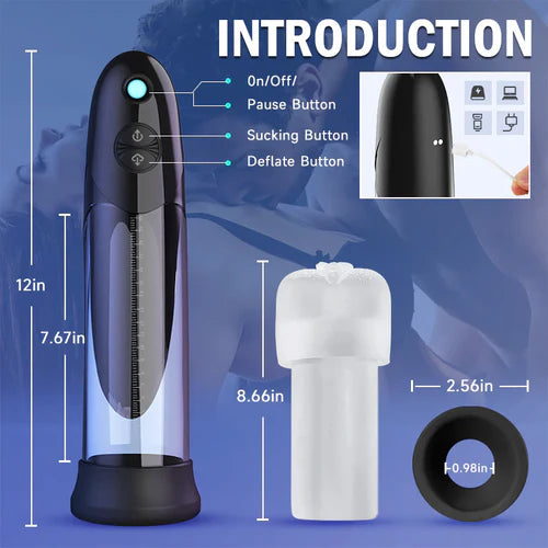 Bathfun Hydro ZD-10: Bomba de Agua Automática Sumergible con 3 Modos de Succión