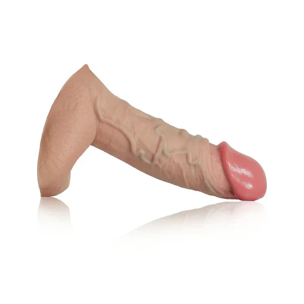 CS20: Funda Compacta Ball-Impact con Venas en Relieve y Protector Escrotal (4,6 x 1,7")