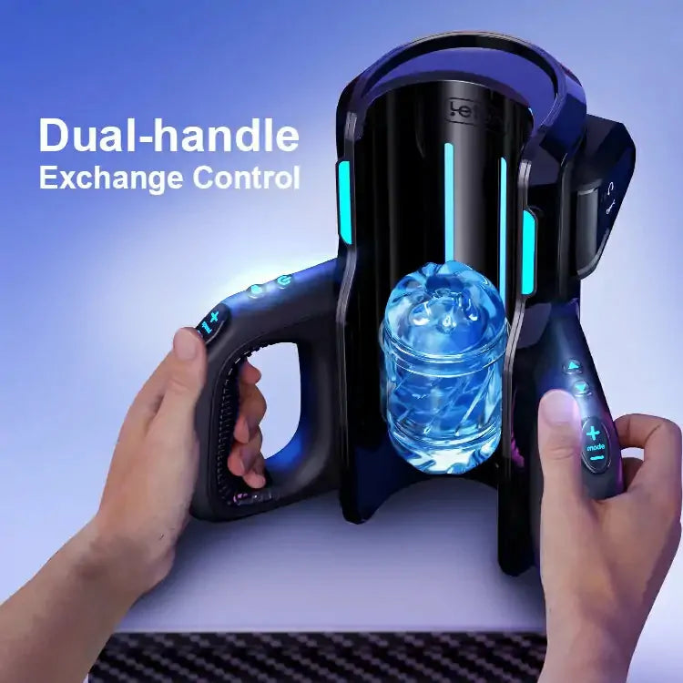 Leten Thrusting Pro: Masturbador Automático a 700 SPM con 2 Fundas y Soporte para Móvil