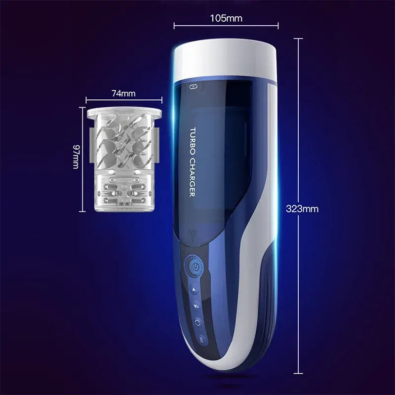 Leten Turbo Charger: Masturbador Automático de Doble Motor a 460 RPM