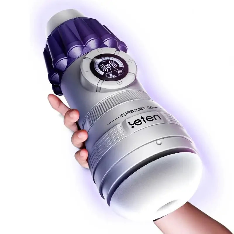 Leten TurboJet: Masturbador de Succión Compacto con Pantalla LCD