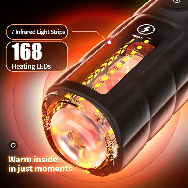 Leten Zero Gravity: Masturbador Automático de Lujo con 168 LEDs a 42°C y Vibración