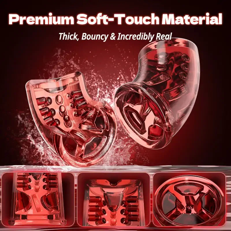 XS5: Máquina de Sexo Oral Automática 3 en 1 con Mango Removible