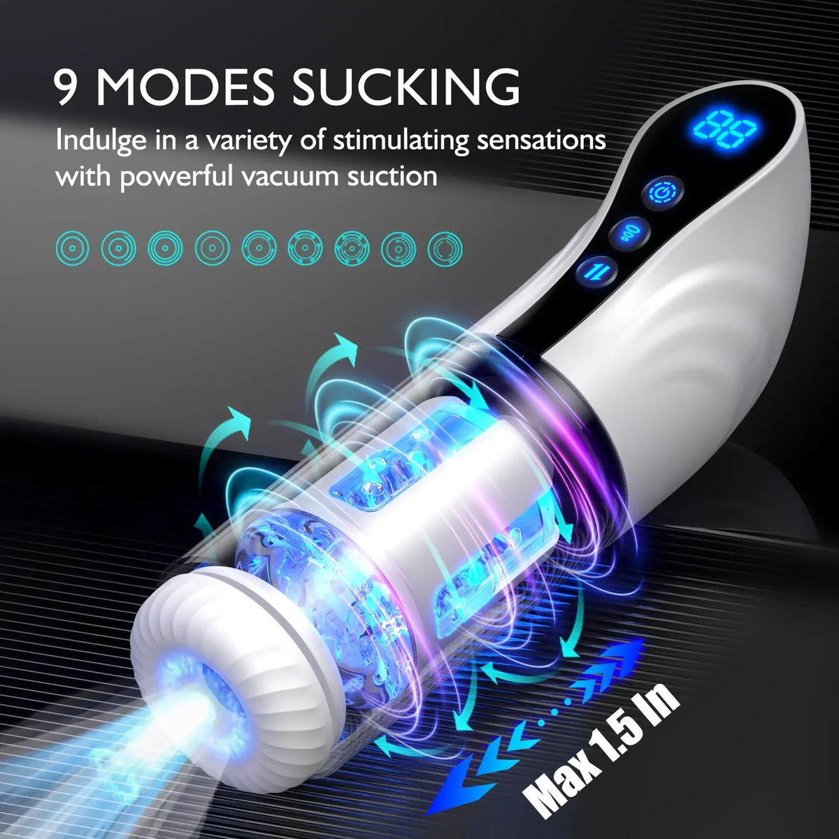 XS17: Máquina de Sexo Oral Automática con Rodamientos y Tamaño XXL