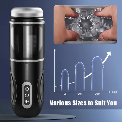 XR12: Masturbador Automático con Ventosa y Audio Interactivo - 7 Modos