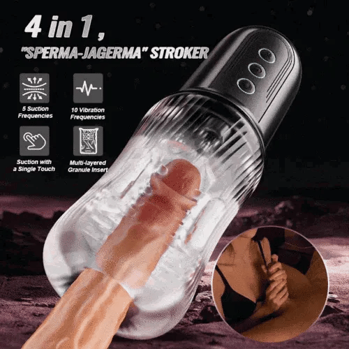 XS14 Pro: Masturbador de Succión con Mango Ergonómico y Doble Motor
