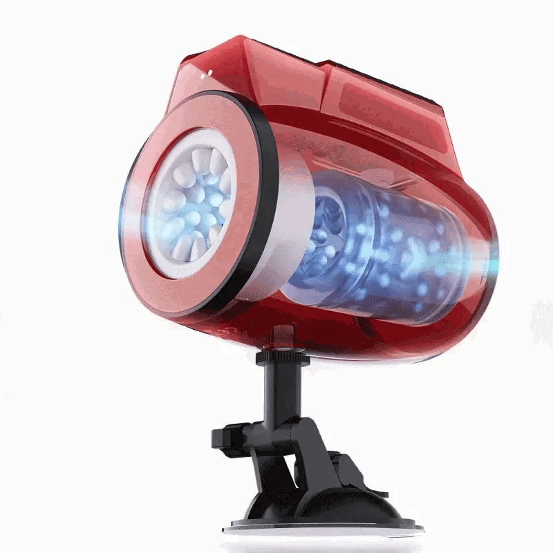 XR7: Masturbador Telescópico Abierto con Ventosa y 100% Sumergible