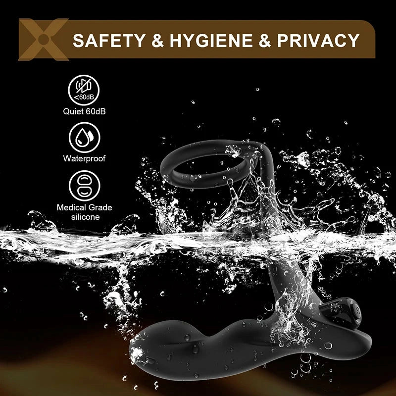PM1: Masajeador de Próstata de Silicona Médica con Cuerpo Hollow-Body Ergonomizado y Guía Vibratoria