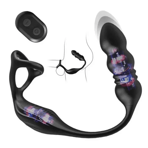PM6: Masajeador de Próstata de Silicona con Movimiento Automático de Vaivén (Thrusting) y Mando
