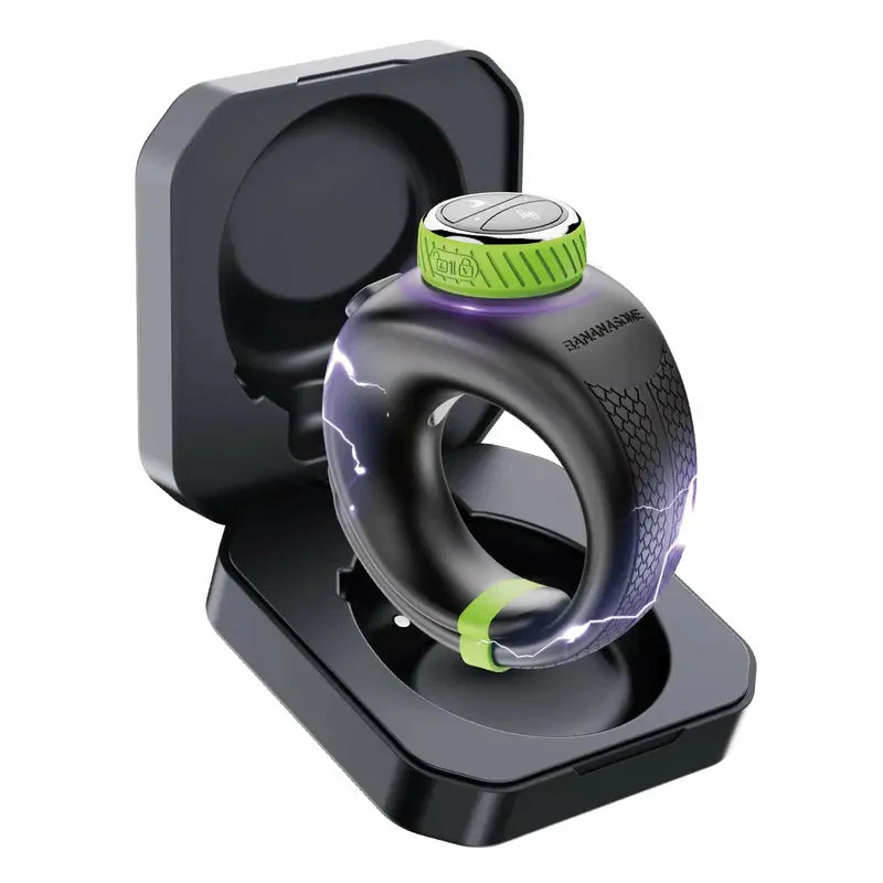 PR1: Anillo de Pene Inteligente E-Shock de Silicona con Sistema Twist-to-Tighten y Control por App