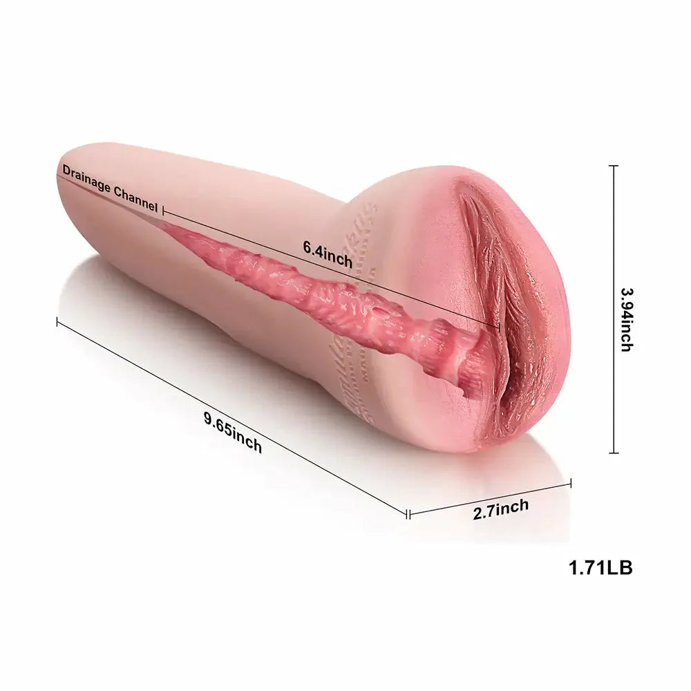 PU07: Masturbador de Silicona Tight-Fit con Anatomía Fina (24,5 cm / 9.65")