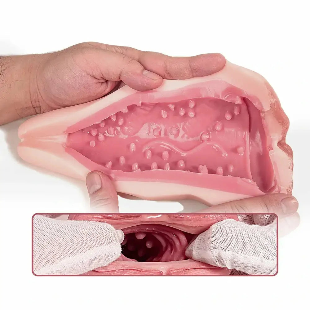 PU09: Masturbador de Silicona con Entrada Suave y Canal Progresivo (0,95 kg / 24,5 cm)