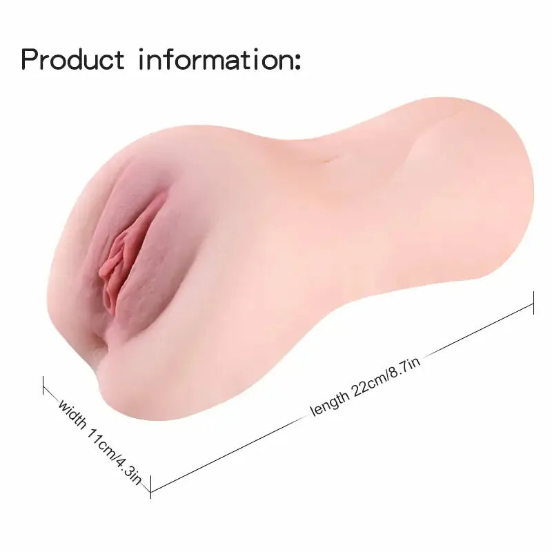 PU74: Masturbador Formato XL Sensación Piel Real con Canal Extra-Ajustado (22 cm / 8.7")
