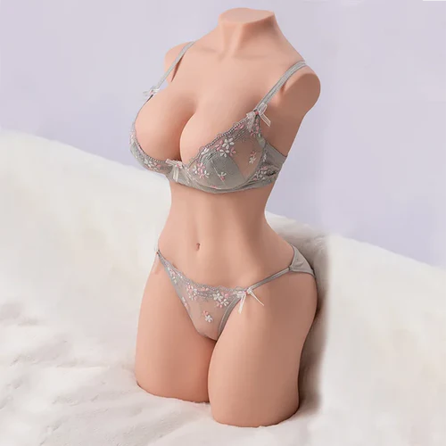 Sienna: Torso Erótico Curvy Sensación Piel Real con Pechos XXL y Glúteos Voluptuosos (19,2 kg)