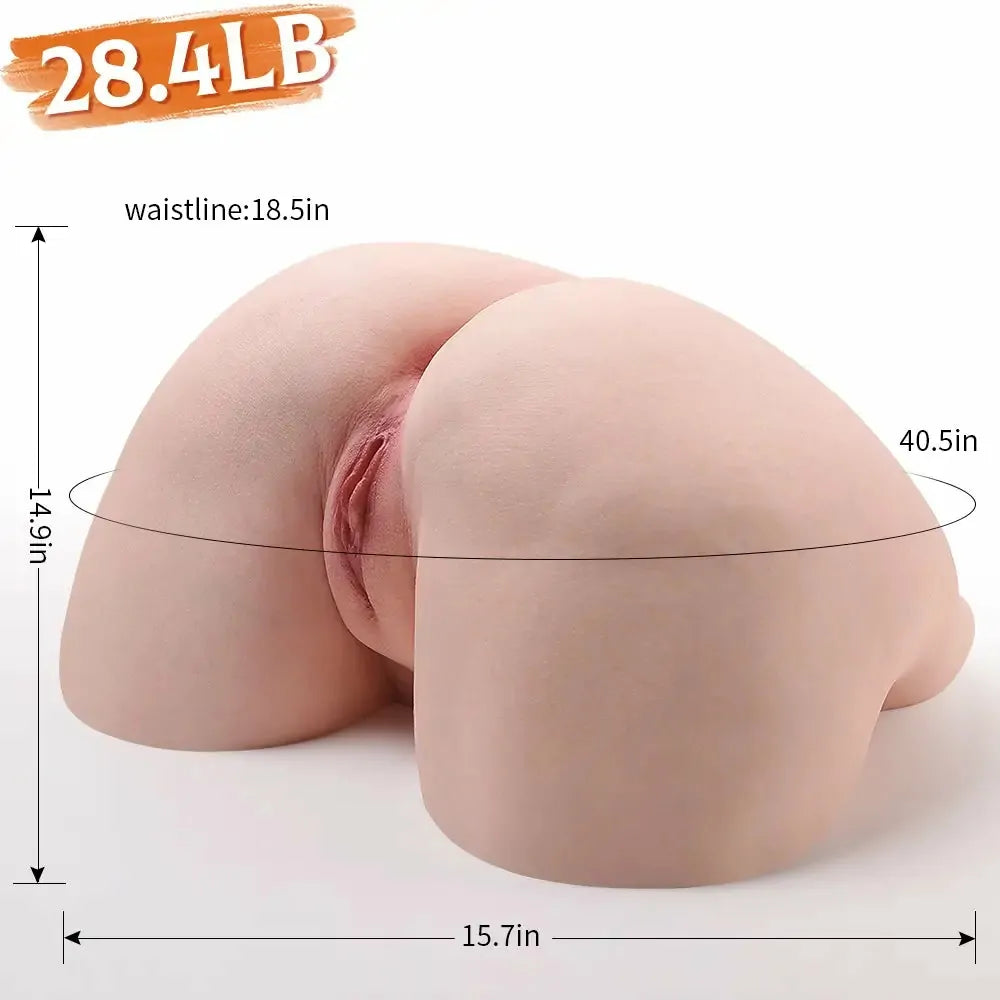 Silvia: Trasero Erótico de Silicona con Diseño Antideslizante Tri-Plane (13,0 kg)
