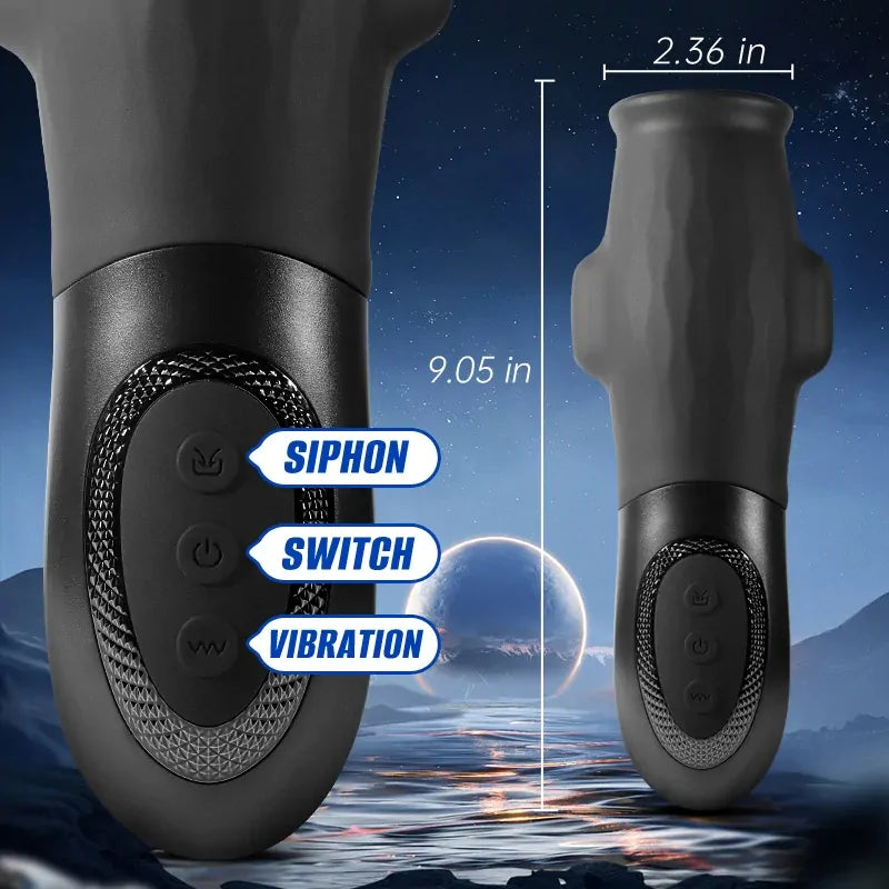 XS3: Masturbador Ultra Ajustado Snug-Fit con Succión y Vibración