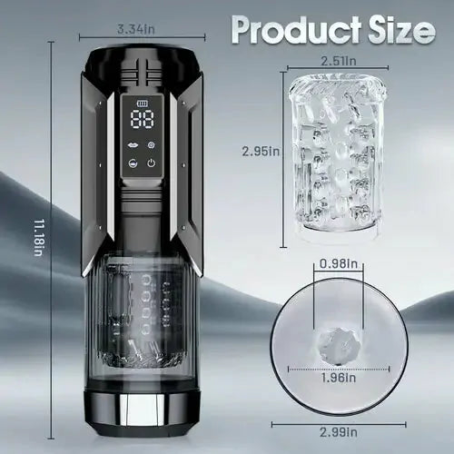 XT20: Máquina de Sexo Oral Automática 4 en 1 y 100% Sumergible (IPX6)