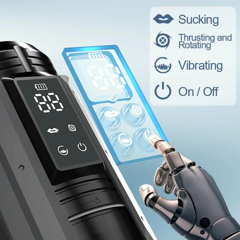 XT20: Máquina de Sexo Oral Automática 4 en 1 y 100% Sumergible (IPX6)