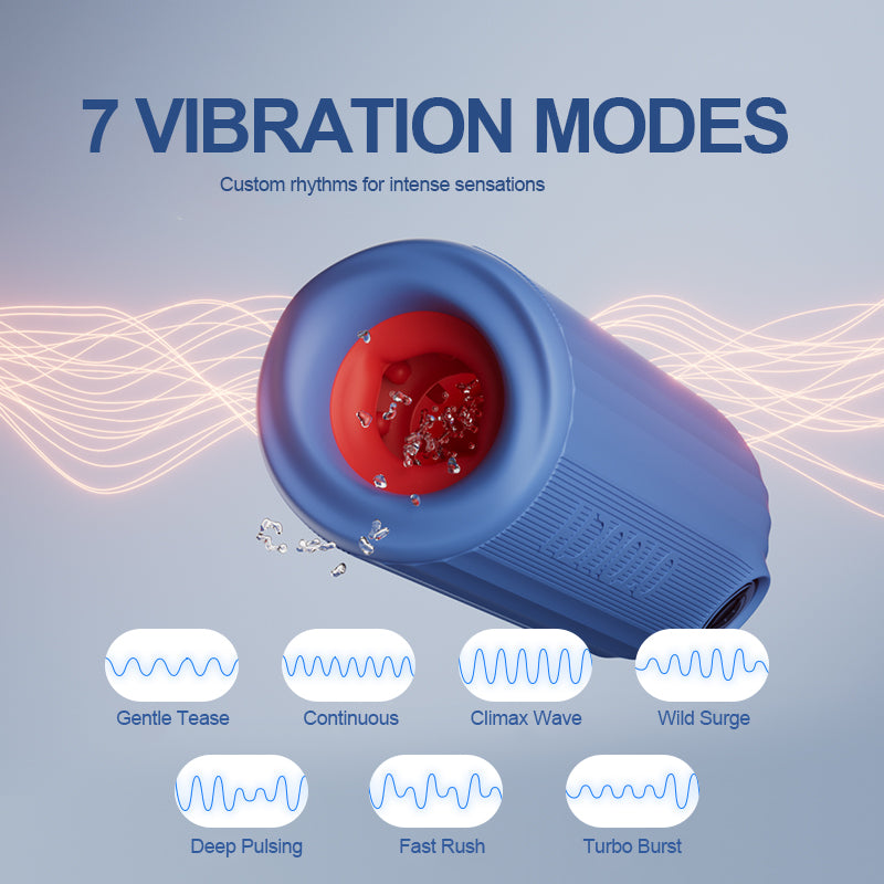 XT9: Masturbador Automático Sumergible IPX7 con Contracción 360° y Vibración
