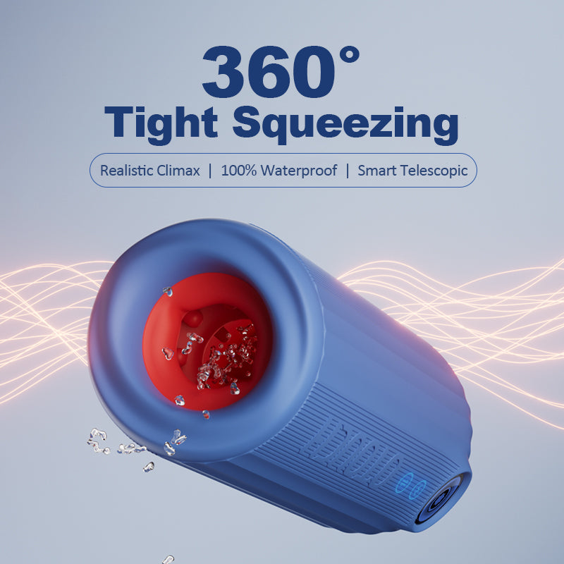 XT9: Masturbador Automático Sumergible IPX7 con Contracción 360° y Vibración