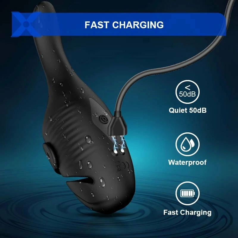 XG2: Entrenador Dual-Motor con Cuchara Ergonómica y Cola Estimuladora Escrotal