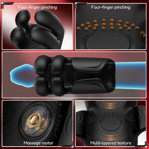 XG21: Entrenador Finger-Pinch con Aletas Flapping y 10 Modos de Vibración