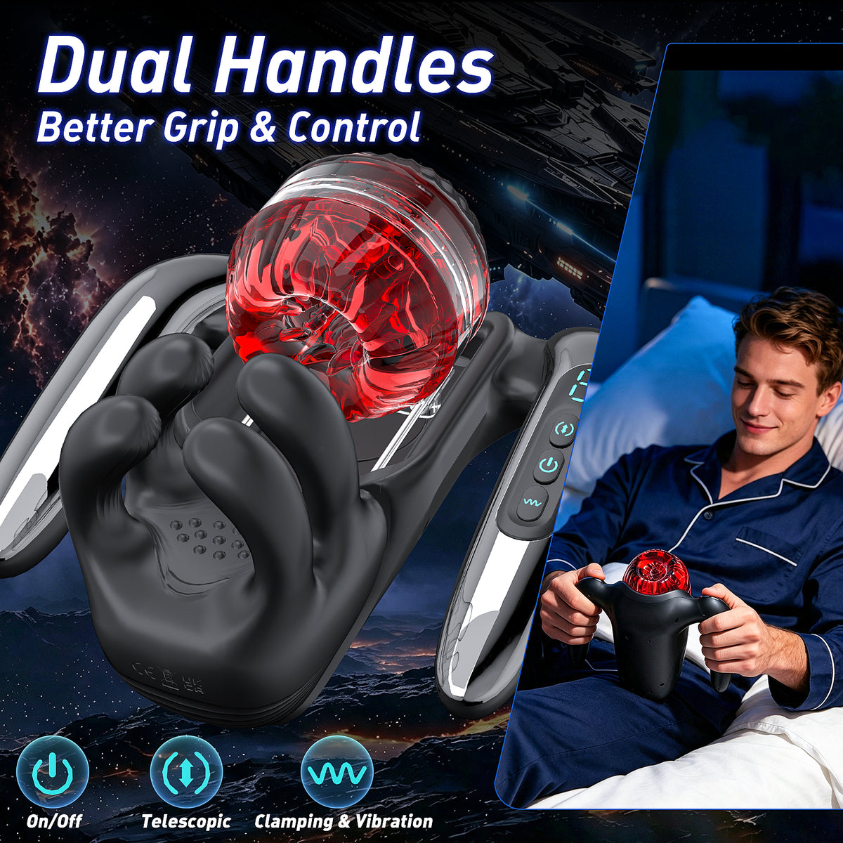 XG21 Plus: Entrenador de Glande 3-en-1 Portátil de Viaje con Doble Asa (15 cm)