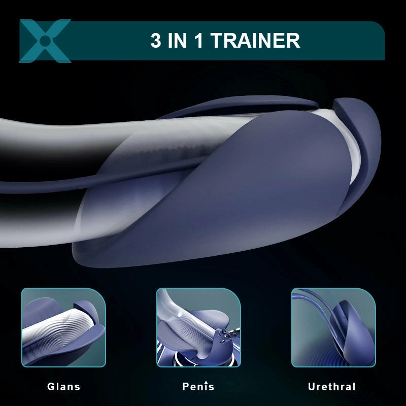 XG6: Estimulador 3-en-1 con Plug Uretral Integrado para Estimulación Interna