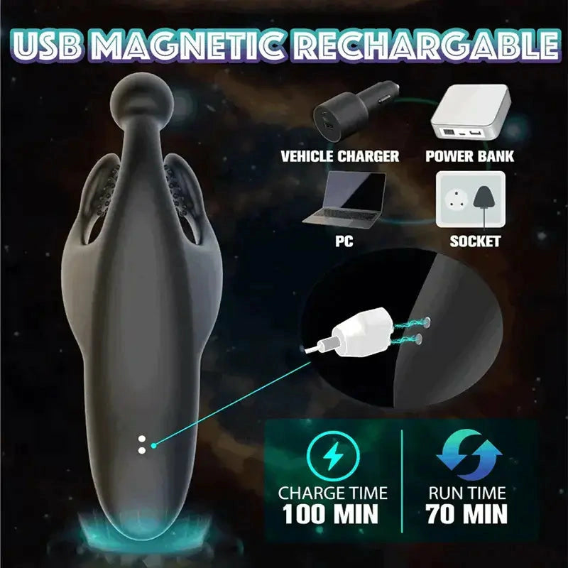 XG9: Entrenador de Glande Claw Patting con 3 Garras de Palpación y Vibración