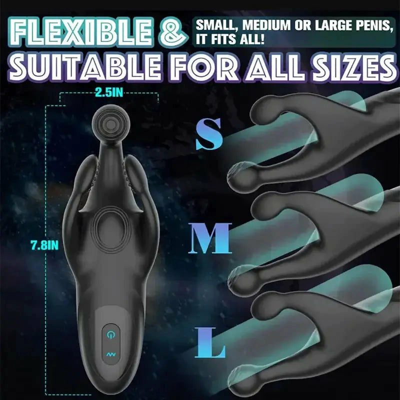 XG9: Entrenador de Glande Claw Patting con 3 Garras de Palpación y Vibración