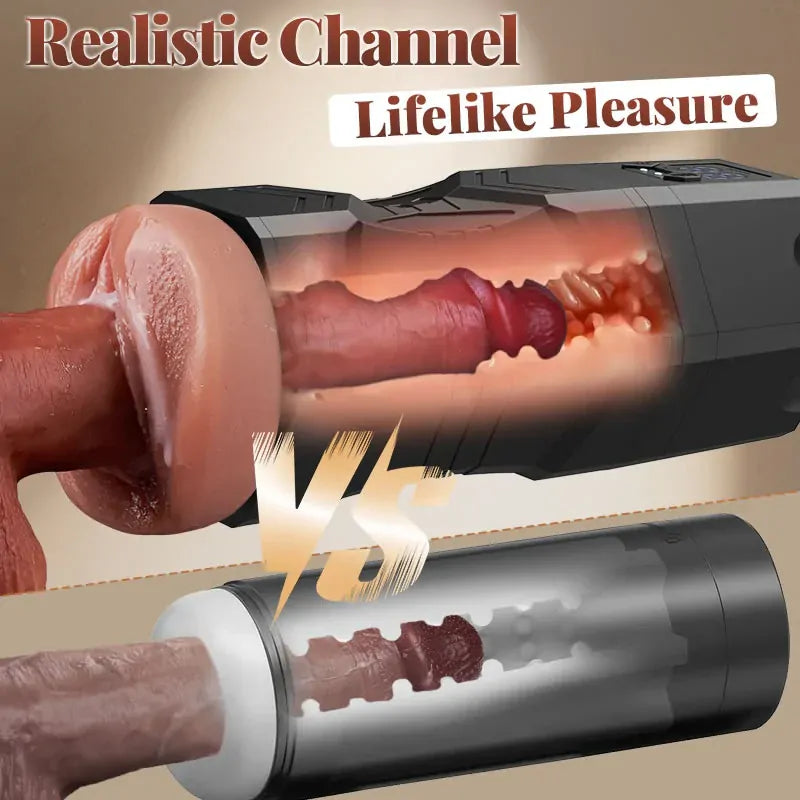 XV10: Masturbador Vibrador con Succión Eléctrica de Vacío y Protección IPX7